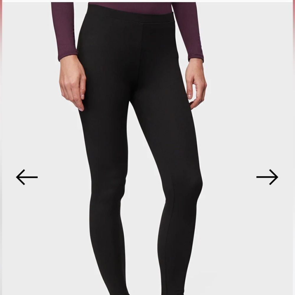 32 DEGREES WOMEN'S LIGHTWEIGHT BASELAYER LEGGING LARGE BLK NWT IN PACKAGING